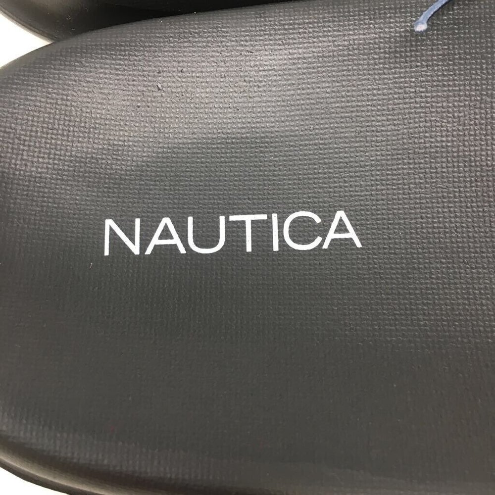 Nautica Mens Porter Slide Sandals Red Black Slip Ons 10 EUR 43 New - Picture 7 of 9